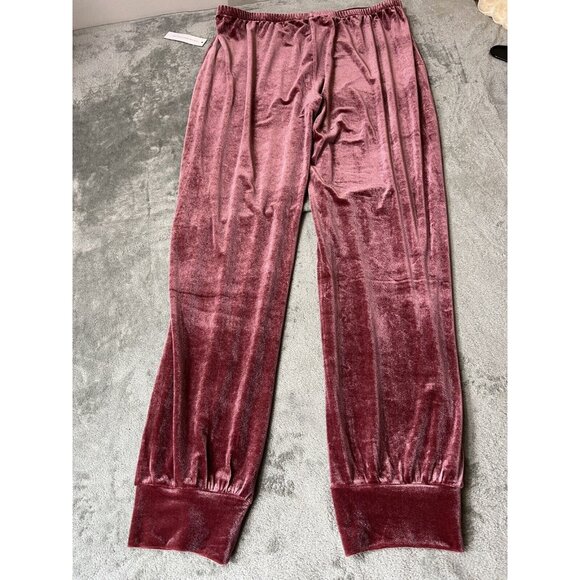 New ModCloth Velvet Joggers Extra Large XL Rose Blush Lagenlook Minimalist soft - Picture 5 of 5